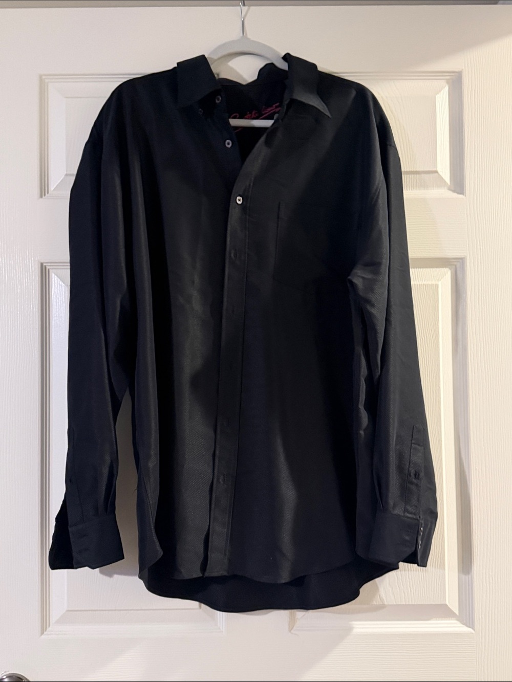 Bugatchi Black Long-Sleeve Dress Shirt